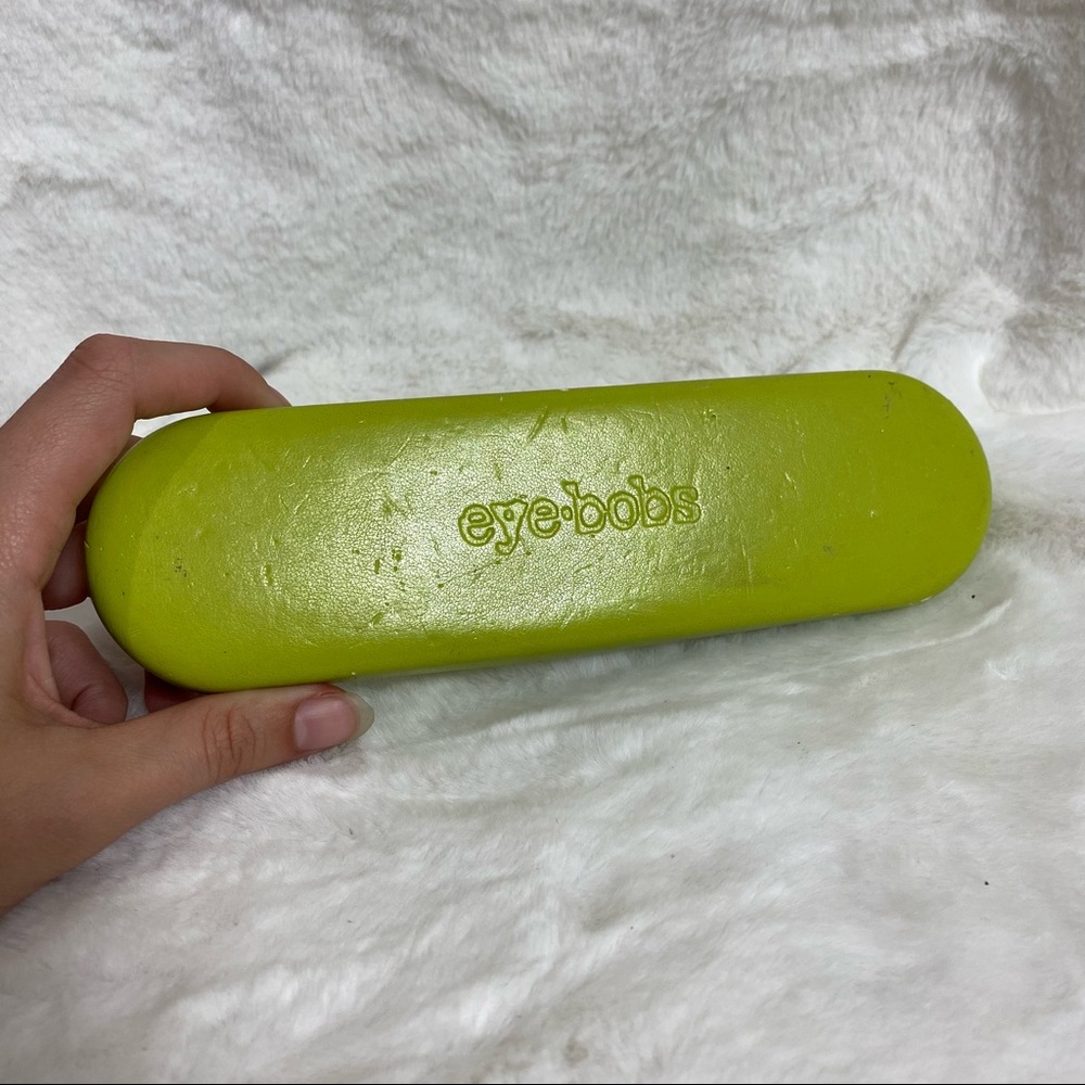 Eye bobs green Sunglass case